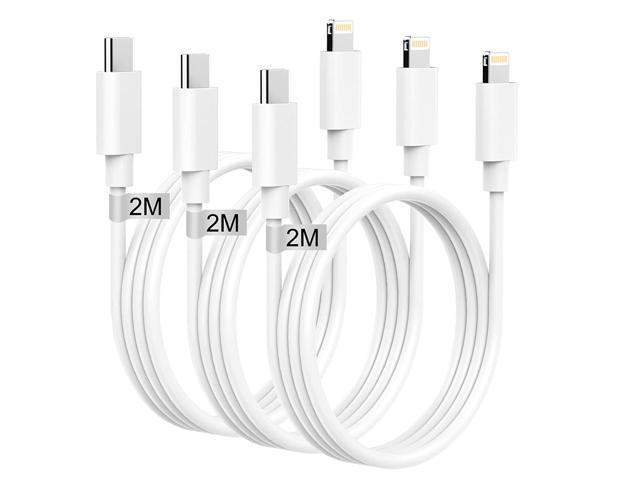 USB C to Lightning Cable 6ft 3Pack[Apple MFi Certified], iPhone Cable 6ft iPhone Charger Cable Apple Charger Cable Cord Type C to Lightning Cable...