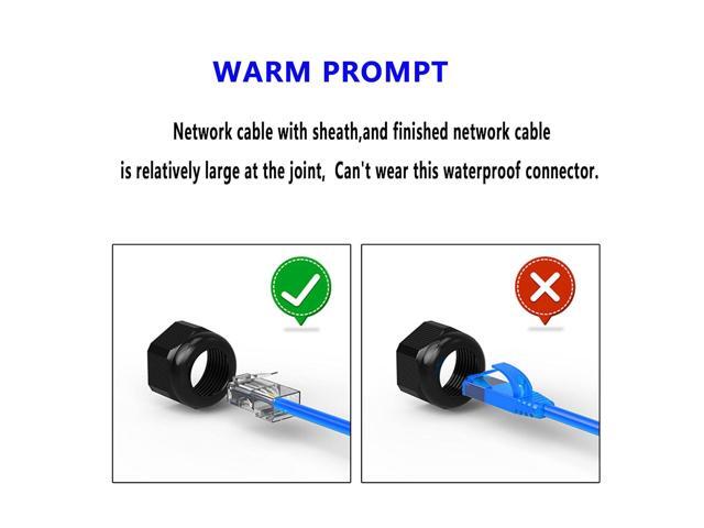 SinLoon RJ45 Waterproof Connector, IP67 Ethernet Cable Connector, with Shielding CAT6/CAT5E/CAT5 Ethernet LAN Cable Coupler for Outdoor LED...