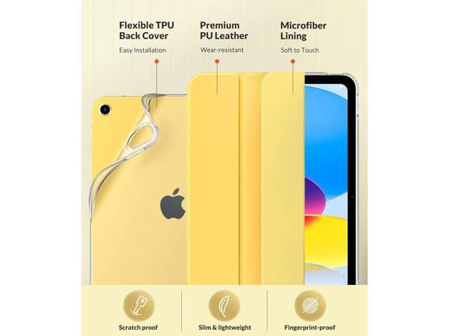 MoKo Case for New iPad (A16) 11th Generation 2025/ 10th Generation 2022, iPad 11 inch/ 10.9 inch Case with Soft TPU Translucent Frosted Back Cover,...