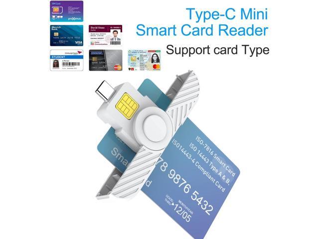 Type C CAC Reader, DOD Military USB C Common Access CAC Card Reader, USB Smartfold Type C Smart Card Reader PIV CAC Reader Compatible with Windows,...