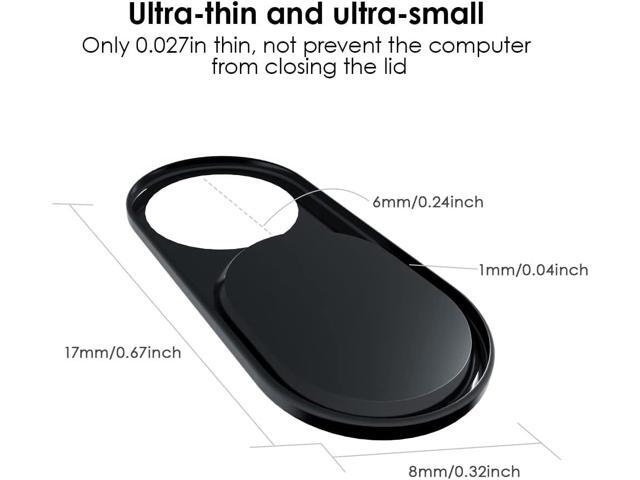 Webcam Cover, Camera Cover Slide, 0.027 Inch Ultra-Thin Metal Camera Privacy Covers for Laptop, PC, Smartphone, Protect Your Visual Privacy and...