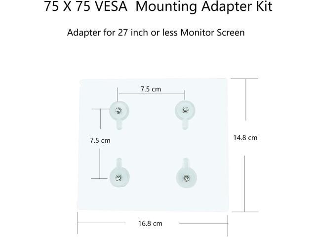 VESA Mount Adapter Bracket Kit Non-VESA Mounting Universal for 75 VESA Monitor Arm Compatible 2 Pack