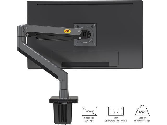 NB North Bayou Monitor Arm Full Motion Swivel Monitor Mount with Gas Spring for 22''-40'' Monitors with Load Capacity from 4.4 to 33lbs Height...