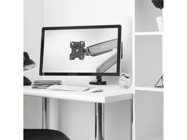 ONKRON Single Monitor Desk Mount Arm for 13-32 Inch Screen up to 17.6 lbs, Gas Spring Monitor Arm for Desktop 75x75 / 100x100 VESA - Articulating...
