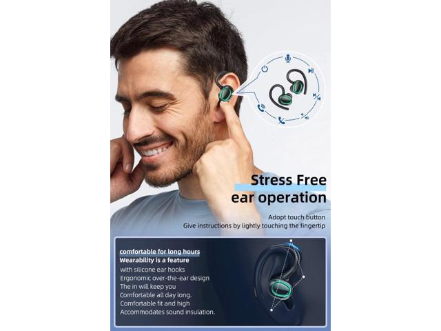 Wireless Earbuds, Noise Cancelling Bluetooth Earbuds Touch Control Ear Buds Hi-Fi Stereo 40H Playtime Bluetooth 5.3 Earphones Waterproof Sports...