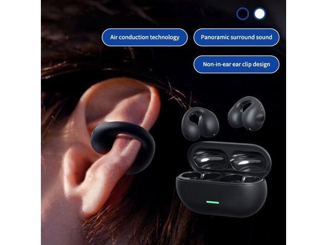Wireless Earbuds,Open Ear Wireless Bluetooth Headphones Clip on Earbuds,Earbud & in-Ear Headphones,Wireless Sport Ear Buds,Bluetooth 5.3 Clip-on...