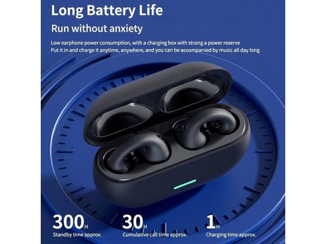 Wireless Earbuds,Open Ear Wireless Bluetooth Headphones Clip on Earbuds,Earbud & in-Ear Headphones,Wireless Sport Ear Buds,Bluetooth 5.3 Clip-on...