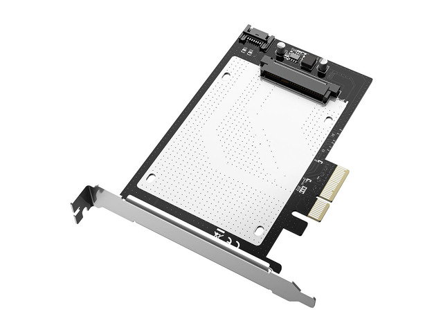 MAIWO KT048 U.2 to Pcie Adapter,SFF 8639 to PCIE 3.0 x4 Riser Card, PCI-E 3.0 X4 SATA Adapter,for 2.5' U.2 NVME SSD and 2.5' SATA SSD