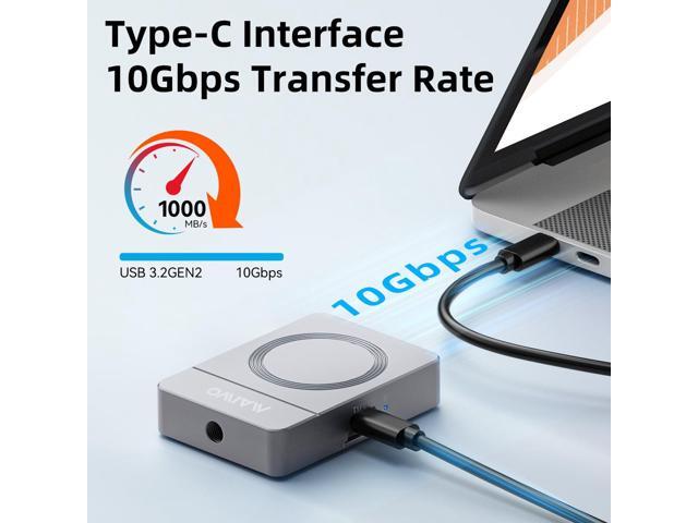 MAIWO USB-C 2230 M.2 SSD Enclosure, 10Gbps Aluminum M.2 Enclosure for NVMe PCIe SATA NGFF Drive, 2TB Storage, Compatible with Hand-held Gimbal/DSLR...