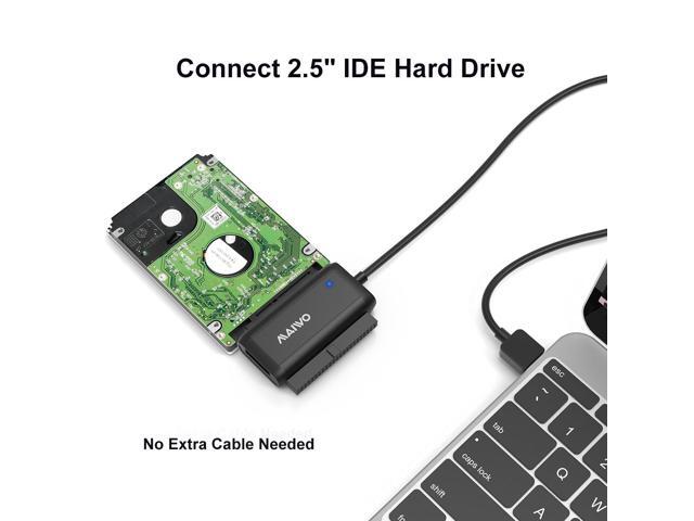 MAIWO SATA IDE to USB 3.0 Adapter Cable, External Hard Drive Reader Converter for Universal 2.5/3.5 Inch IDE/SATA HDD/SSD and 5.25 inch DVD/CD-ROM...