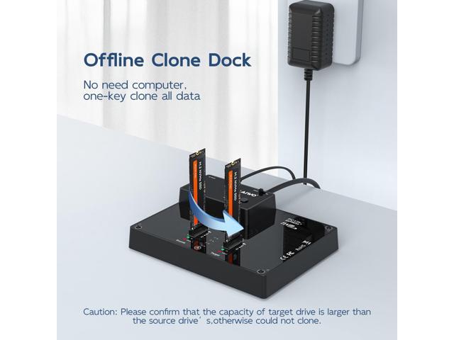 MAIWO Dual Bay NVMe Docking Station, M.2 Duplicator with NVMe Clone(Max 10Gbps),M.2 Dock with Power Switch,Compatible with Windows, mac OS, Linux