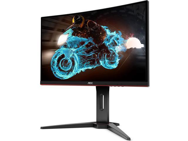 C24G1A 24' Curved Frameless Gaming Monitor, FHD 1920x1080, 1500R, VA, 1ms MPRT, 165Hz (144Hz supported), FreeSync Premium, Height adjustable Black