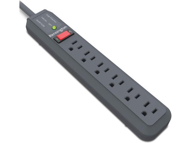 Kensington Guardian 6 Outlet Power Strip, 15ft Surge Protector, 15-Foot Cord, 540 Joules, Black(K38215NA)