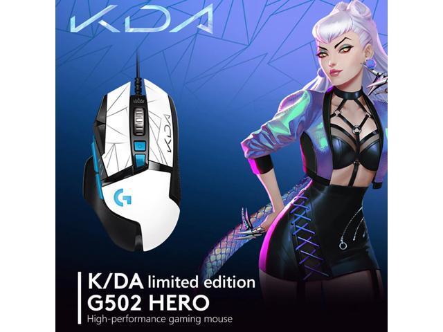 Logitech G502 HERO KDA Gaming Mouse LIGHTSYNC RGB Glare 25600 DPI Adjustable 12 Button Wired Gamer Mice KDA Ltd Edition