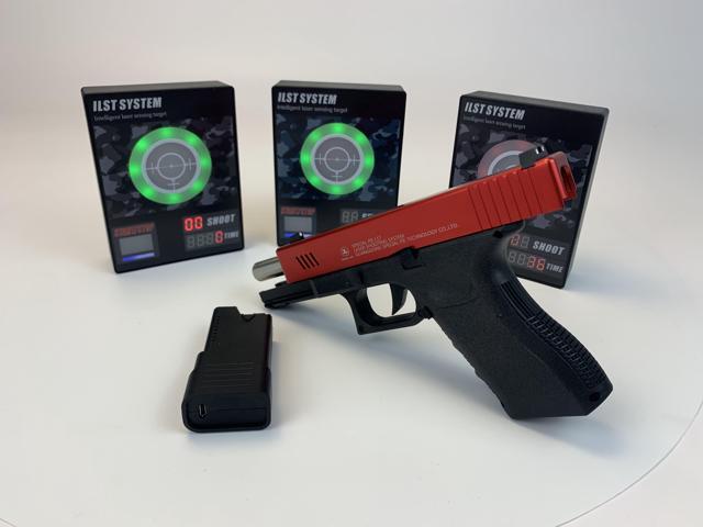 Multi-function laser shooting training set comes with sound, timing and counting functions for IPSC IDPA shooting training