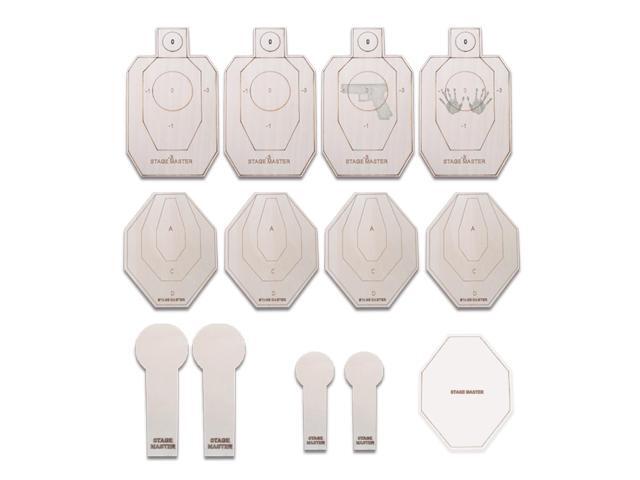 IPSC/IDPA Dry Fire Target Set Shooting Targets Long-Distance Simulation Mini Target-Suitable for Rubber Guns and Laser Guns
