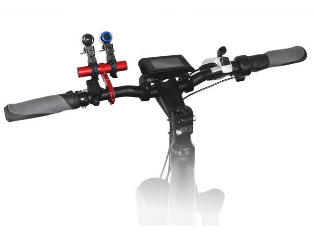 Maxfoot 4 Inch Aluminum Alloy Bicycle Handlebar Holder Extender Double Clamp for Bike Handlebar Extension Headlight Light Lamp Phone Mount Holder...