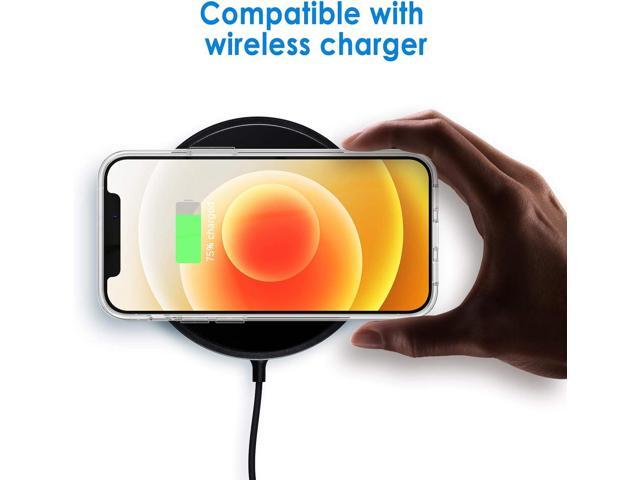 Case for iPhone 12/12 Pro 6.1-Inch, Non-Yellowing Shockproof Phone Bumper Cover, Anti-Scratch Clear Back (HD Clear)
