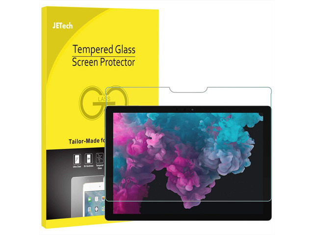 JETech Screen Protector for Surface Pro 6/5/4, 1-Pack HD Clear, 9H Tempered Glass Film, Anti-Scratch Glass