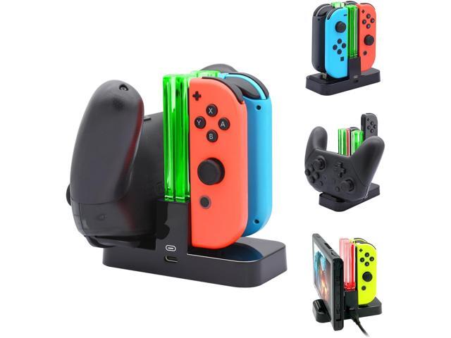 FastSnail Controller Charger for Nintendo Switch, Pro Controller and Joy-con Charging Dock for Nintendo Switch with Charging Indicator and Type C...