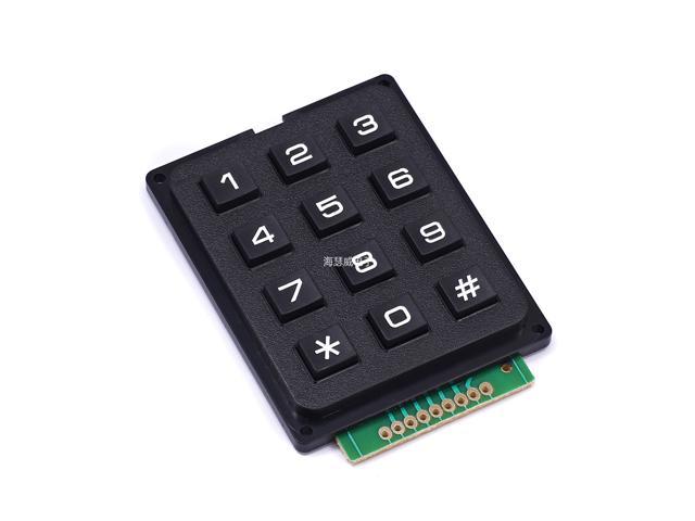 4x4 3x4 Matrix Keyboard Keypad Module Use Key PIC AVR Stamp Sml 4*4 3*4 Plastic Keys Switch for Controller