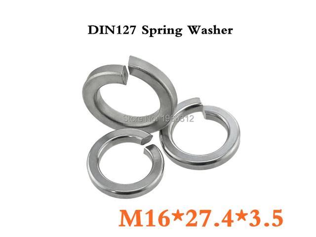 200pcs/lot DIN127 M16 Spring Washer A2 Stainless Steel photo