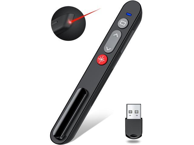 ESYWEN Wireless presentation remote Laser Pointer , 2.4GHz Wireless Presenter Remote Presentation Clicker for PPT, PowerPoint Presentation Pointer.