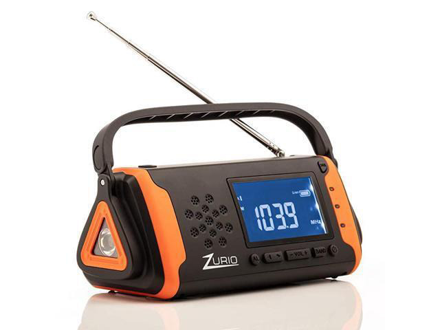 Radio with NOAA Weather Alert Hand Crank Solar Powered Hurricane Radio AM FM Weather Survival Radio with Battery Backup Flashlight Phone Charger...