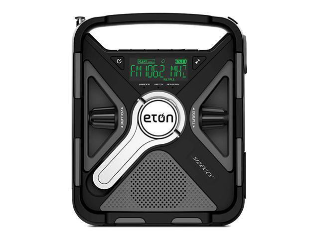 Ultimate Camping AMFMNOAA Radio with SAME Technology Smartphone Charging Bluetooth Giant Ambient Light and Solar Panel NFRX5SIDEKICK