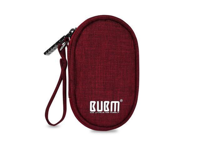 BUBM Travel Carrying Case for Small Electronics and Accessories Earphone Earbuds Cable Change Purse Protective Travel Pouch Bag-16 photo