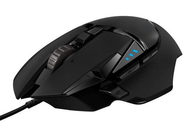 Logitech G502 HERO high-performance wired gaming mouse HERO 25K sensor 25,600 DPI RGB adjustable weight 11 programmable buttons PC/Mac black