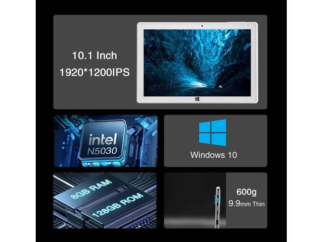 N-one A1 2 In 1 Tablet PC Windows 10 8GB DDR4+128GB SSD Intel N5030 10.1inch IPS Screen WIFI Mobile Office Tablet PC with Keyboard