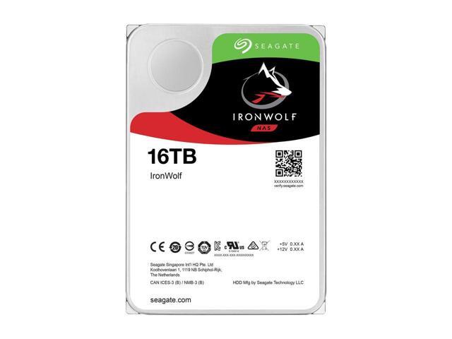 Seagate IronWolf 16TB NAS Hard Drive 7200 RPM 256MB Cache SATA 6.0Gb/s CMR 3.5' Internal HDD for RAID Network Attached Storage ST16000VN001
