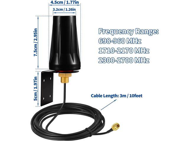 Bingfu 4G LTE Outdoor Wall Mount Waterproof Antenna SMA Male Antenna Compatible with Verizon AT & T T-Mobile Sprint 4G LTE Router Gateway Modem...