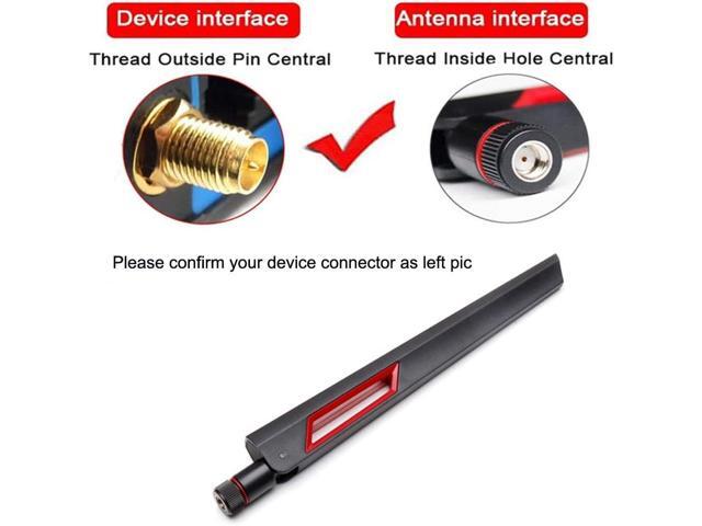 WiFi Antenna Dual Band 2.4GHz 5.8GHz 10 DBI RP-SMA Router for PCI-E WiFi Network Card USB Wireless Adapter Security IP Camera and ASUS RT-AC68u