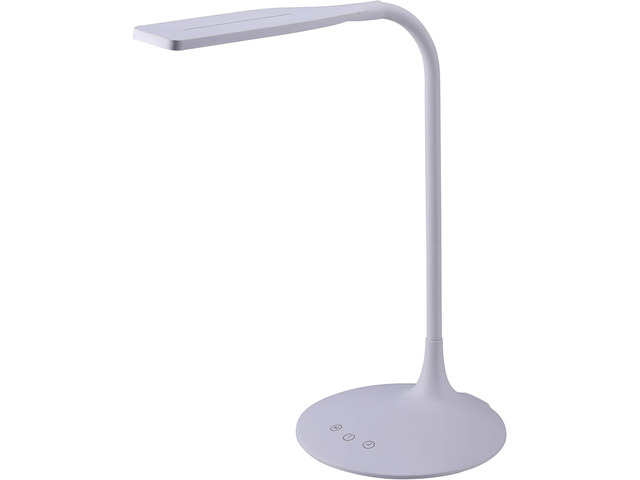 PureOptics LED VLED1819-BD Battery LED Desk Lamp, Dimmable with Adjustable Color Temperature, 4 Hour Battery Life, Rechargeable, Eco Friendly, White
