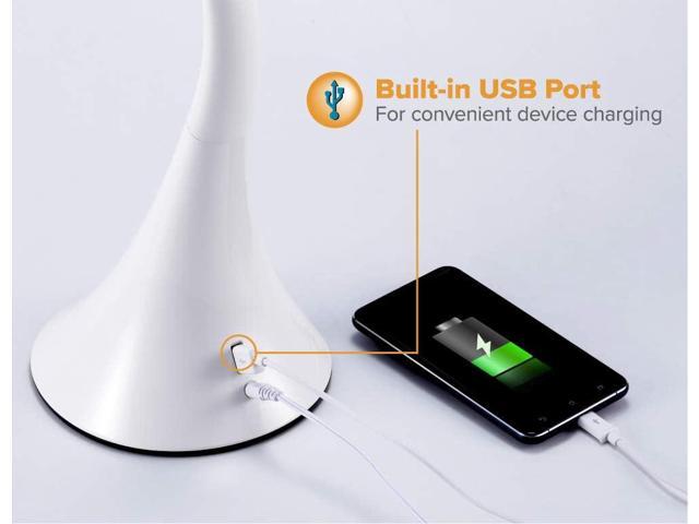 Bostitch Office Modern LED Desk Light, 8W, White (VLED1821WHITE-BOS)