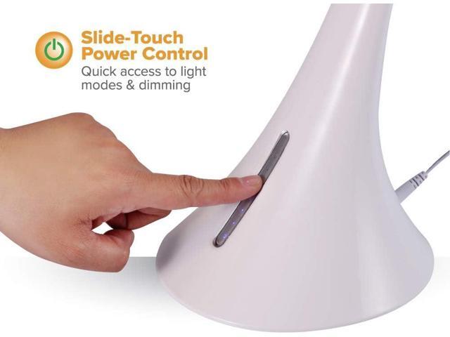 Bostitch Office Modern LED Desk Light, 8W, White (VLED1821WHITE-BOS)
