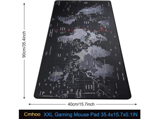 XXL Professional Large Mouse Pad & Computer Game Mouse Mat (35.4x15.7x0.1IN, Map) (90 * 40 Map)