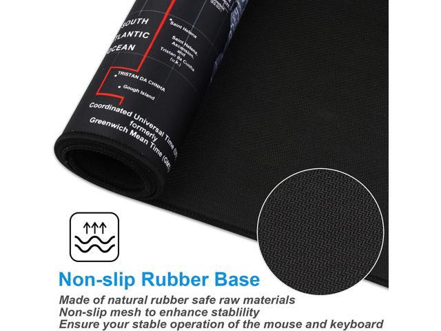 XXL Professional Large Mouse Pad & Computer Game Mouse Mat (35.4x15.7x0.1IN, Map) (90 * 40 Map)