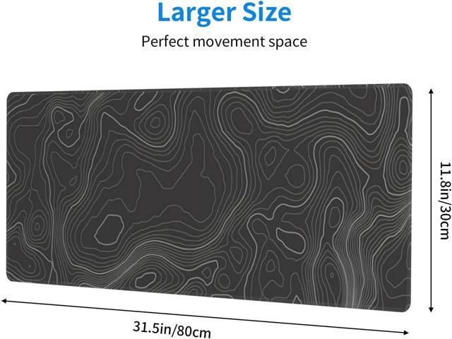 Echoserein,Topographic Contour Gaming Mouse Pad Large XL Long Extended Pads Big Mousepad Keyboard Mouse Mat Desk Pad Home Office Decor Accessories...