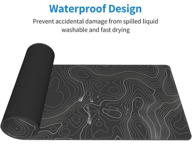 Echoserein,Topographic Contour Gaming Mouse Pad Large XL Long Extended Pads Big Mousepad Keyboard Mouse Mat Desk Pad Home Office Decor Accessories...