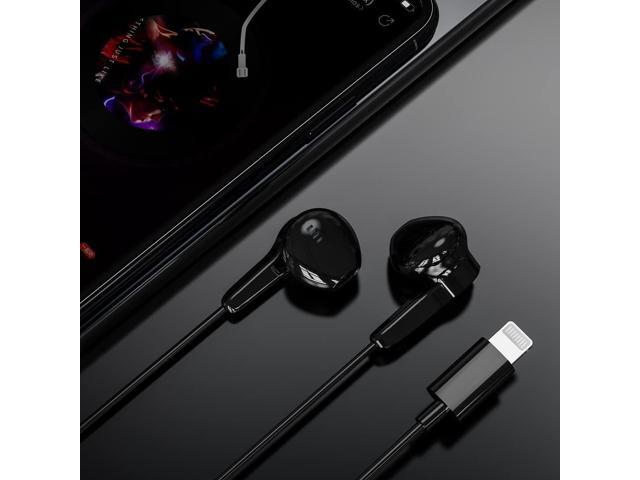 Earphones with Lightning Connector, MFi Certified Wired Earphones with Microphone and Volume Control, Compatible with iPhone 13/12/11 Pro Max/Xs...