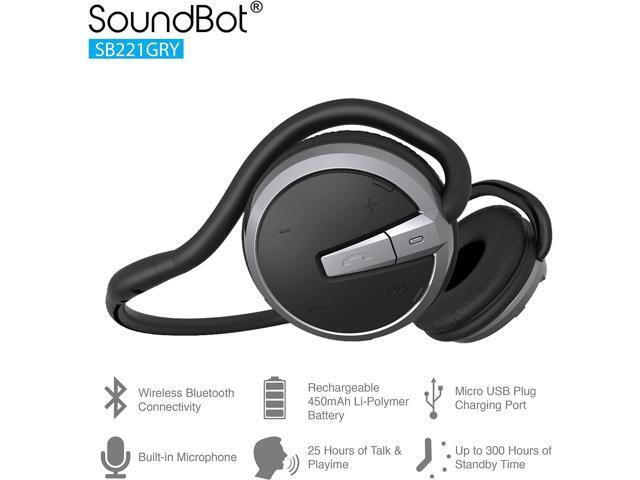 Soundbot SB221 HD Wireless Bluetooth 4.0 Sports-Active Headphones for 20Hrs Music Streaming & 25Hrs HandsFree Calling with Sweat Resistant...