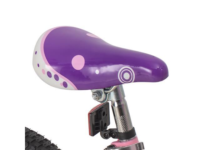 JOYSTAR Paris Girl's Bike for Ages 3-5 Years Old, Children Bike with Training Wheels for 14' Kid's Bike(PURPLE & PINK)