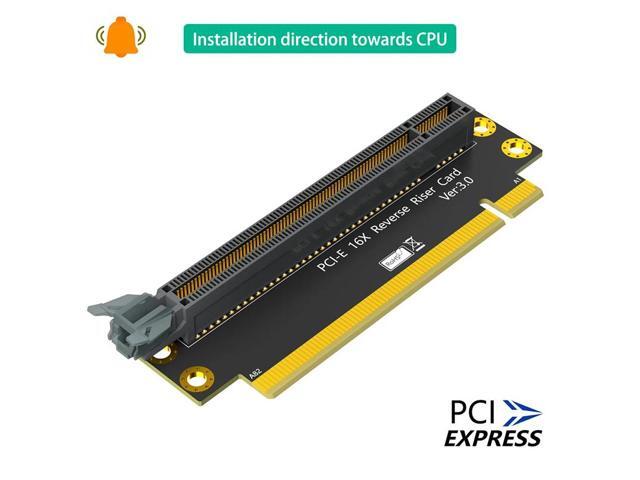 PCIE Riser Card PCI Express X16 to X16 Male to Female Expansion Card PCI-E 3.0 16X 90 Degree Reverse Riser Board For 2U Computer