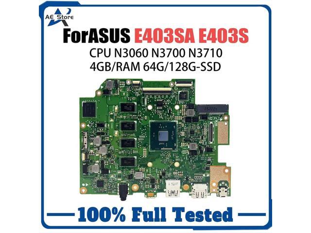 Model1(UMA N3060 4GB 64G) For VIVOBook E403S E403 Laptop Motherboard E403SA Placa With N3050/N3060 N3700/N3710 Test OK Vivobook