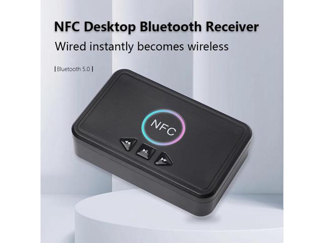 NFC Bluetooth 5.0 Adapter Home Speaker Receiver USB Smart Playback A2DP AUX 3.5mm RCA Jack Stereo Audio Wireless Adapter