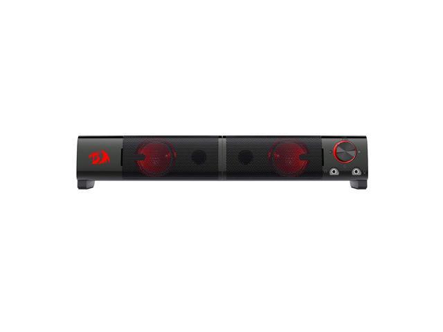 Redragon GS550 Orpheus PC Gaming Speakers, 2.0 Channel Stereo Desktop Computer Sound Bar with Compact Maneuverable Size, Headphone Jack, Quality...