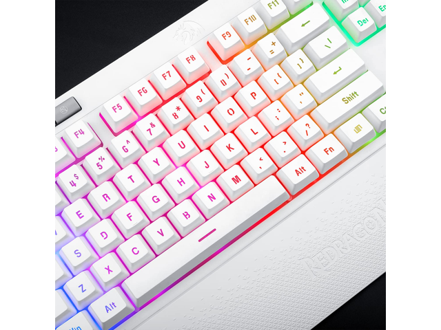 Redragon K512 Shiva RGB Backlit Membrane Gaming Keyboard with Multimedia Keys, Linear Mechanical-Feel Switch, 6 Extra On-Board Macro Keys,...